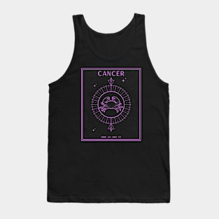 Cancer Crab Zodiac Tank Top